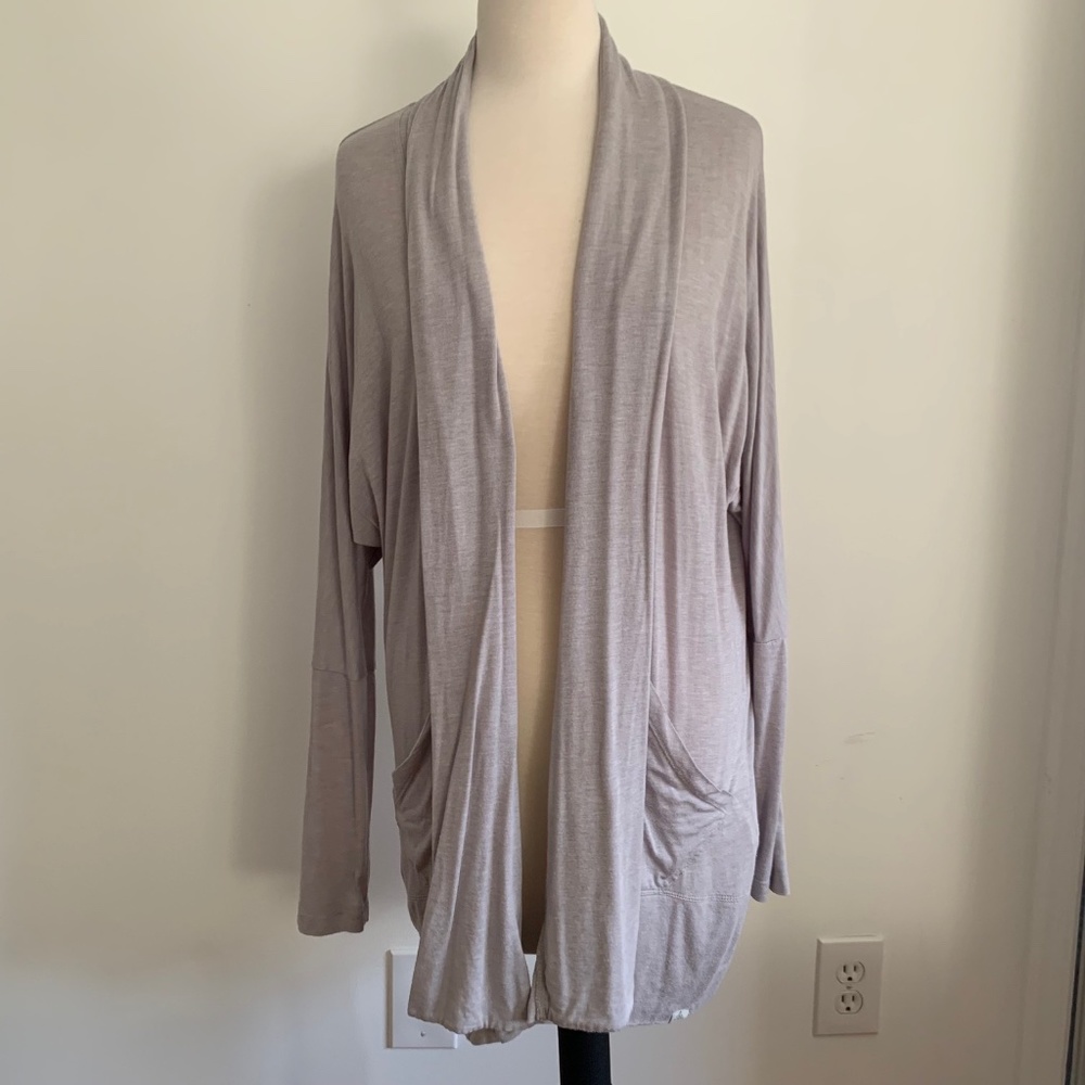 Prana lightweight grey cardigan